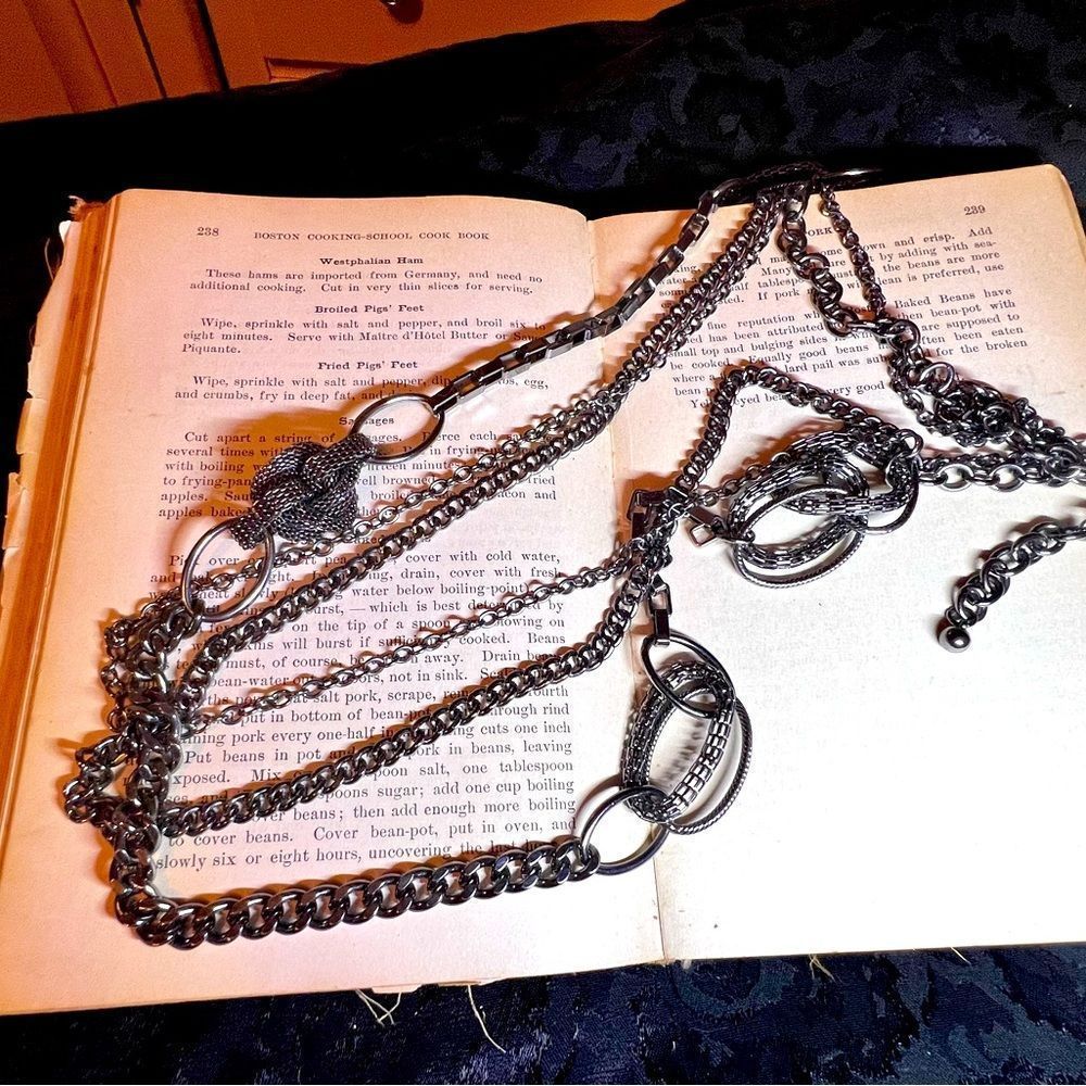 Long Metals & Chains Gothic Necklace